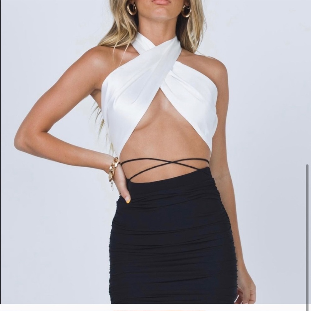 Princess Polly Zulu Mini Skirt Black NWT